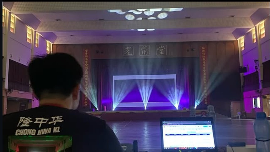 Lighting at Chong Hwa Independent High School Hostel Year End Gala